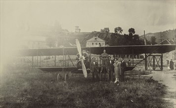Airplane; Fédèle Azari, Italian, 1895 - 1930, Italy; 1914 - 1929; Gelatin silver print; 13.8 x 22 cm, 5 7,16 x 8 11,16 in