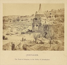 Jerusalem, The Tomb of Absalom, in the Valley of Jehoshaphat; Francis Bedford, English, 1815,1816 - 1894, London, England; 1862