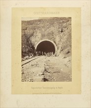 Gotthardbahn Eigentlicher Tunneleingang in Airolo; Adolphe Braun & Cie, French, 1876 - 1889, Dornach, France; about 1875–1882