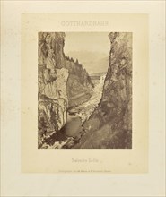 Gotthardbahn Stalvedro Defilé; Adolphe Braun & Cie, French, 1876 - 1889, Dornach, France; about 1875–1882; Albumen silver print