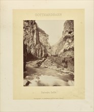 Gotthardbahn Stalvedro Defilé; Adolphe Braun & Cie, French, 1876 - 1889, Dornach, France; about 1875–1882; Albumen silver print