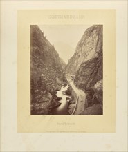 Gotthardbahn Dazio-Schlucht; Adolphe Braun & Cie, French, 1876 - 1889, Dornach, France; about 1875–1882; Albumen silver print