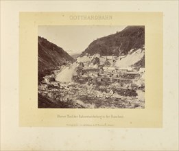 Gotthardbahn Oberer Theil der Bahnentwickelung sic in der Biaschina; Adolphe Braun & Cie, French, 1876 - 1889, Dornach, France
