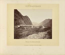 Gotthardbahn Brenno Inundationsbrücke; Adolphe Braun & Cie, French, 1876 - 1889, Dornach, France; about 1875–1882; Albumen