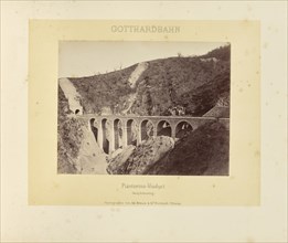 Gotthardbahn Piantorino-Viaduct, Nach Vollendung, Adolphe Braun & Cie, French, 1876 - 1889, Dornach, France; about 1875–1882
