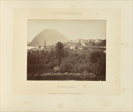 Gotthardbahn Station Lugano; Adolphe Braun & Cie, French, 1876 - 1889, Dornach, France; about 1875–1882; Albumen silver print