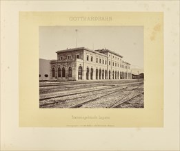 Gotthardbahn Stationsgebäude Lugano; Adolphe Braun & Cie, French, 1876 - 1889, Dornach, France; about 1875–1882; Albumen silver