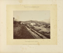 Gotthardbahn Stationsgebäude Lugano; Adolphe Braun & Cie, French, 1876 - 1889, Dornach, France; about 1875–1882; Albumen silver