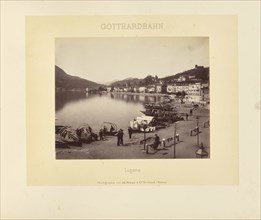 Gotthardbahn Lugano; Adolphe Braun & Cie, French, 1876 - 1889, Dornach, France; about 1875–1882; Albumen silver print