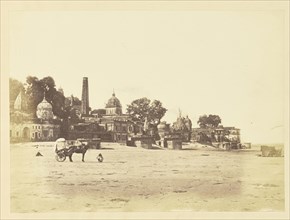 Ghat at Low Tide, India; India; about 1863 - 1887; Albumen silver print