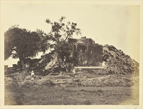 Hillside Ruins with Dome, India; India; about 1863 - 1887; Albumen silver print