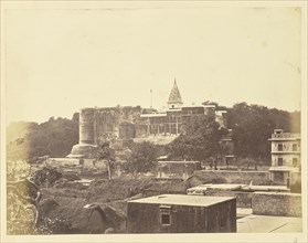 Fort with a Temple in the Background, India; India; about 1863 - 1887; Albumen silver print