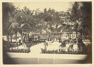 Outdoor Lounge, India; India; about 1863 - 1887; Albumen silver print