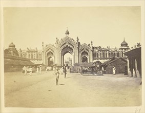 Gateway to the Hussainabad Imambara Complex, Lucknow; Lucknow, India; about 1863 - 1887; Albumen silver print