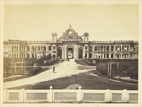 Gateway in the Kaiserbagh, Lucknow; Lucknow, India; about 1863 - 1887; Albumen silver print