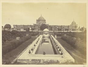 Reflecting Pool in the Kaiserbagh, Lucknow; Lucknow, India; about 1863 - 1887; Albumen silver print