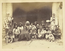 Group of Fakirs; India; about 1884; Albumen silver print