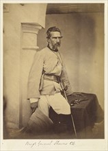 Brigadier-General Showers, C.B; Felice Beato, 1832 - 1909, India; 1858 - 1859; Albumen silver print