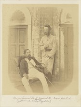 Major-General Sir R. Napier, K.C.B., and Major Greatherd; Felice Beato, 1832 - 1909, India; 1858 - 1859
