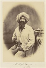 Lieutenant-Colonel Braysyer, 14th Sikhs; Felice Beato, 1832 - 1909, India; 1858 - 1859; Albumen silver