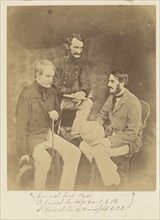 General Lord Clyde, Lieutenant-General Sir Hope Grant, K.C.B. and Lieutenant-General Sir W. Mansfield, K.C.B; Felice Beato