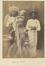 Suliman Kudr, Son of Umjud Ally Shah, and Two Servants; Attributed to Felice Beato, 1832 - 1909, India