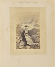 Canton du Valaís, costume d'Evolena; Adolphe Braun, French, 1812 - 1877, Dornach, Haut-Rhin, Alsace, France; about 1869