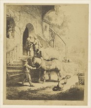 Le Bon Samaritain; Bisson Frères, French, active 1840 - 1864, Paris, France; 1858; Salted paper print; 27 x 22.6 cm