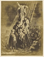 La Grande Descente de Croix; Bisson Frères, French, active 1840 - 1864, Paris, France; 1858; Salted paper print; 43.4 x 33.5 cm