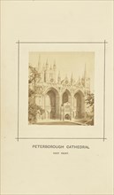 Peterborough Cathedral, West Front; William Ball, British, active 1860s - 1870s, London, England; 1868; Albumen silver print