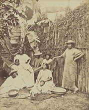 Une Famille de Bateliers Boliviens; Albert Frisch, German, 1840 - 1918, Manaus, Brazil; about 1867; Albumen silver print