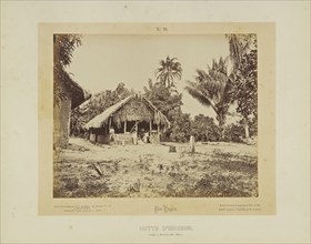 Hutte d'Indiens; A. Frisch, French, active 1870s, Brazil; about 1870; Albumen silver print