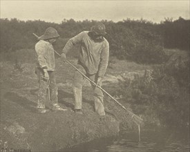 Eel=Picking in Suffolk Waters; Peter Henry Emerson, British, born Cuba, 1856 - 1936, London, England; 1888; Photogravure