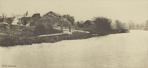 Brickfield on the River Bure. Norfolk; Peter Henry Emerson, British, born Cuba, 1856 - 1936, London, England; 1888