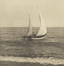 A Suffolk Shrimper  Going Off; Peter Henry Emerson, British, born Cuba, 1856 - 1936, London, England; 1888; Photogravure