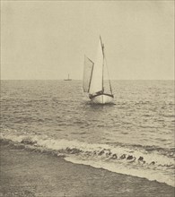 A Suffolk Shrimper  Coming Ashore; Peter Henry Emerson, British, born Cuba, 1856 - 1936, London, England; 1888; Photogravure