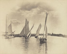 A Sailing Match at Horning, 1885; Peter Henry Emerson, British, born Cuba, 1856 - 1936, London, England; negative 1885; print
