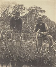 Setting Up the Bow-Net; Peter Henry Emerson, British, born Cuba, 1856 - 1936, London, England; 1886; Platinum print; 26.7 x 22.