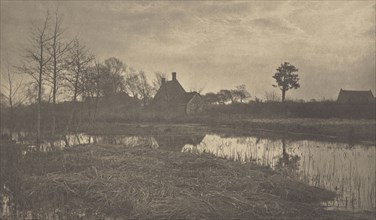 Evening; Peter Henry Emerson, British, born Cuba, 1856 - 1936, London, England; 1886; Platinum print; 16.7 x 28.6 cm