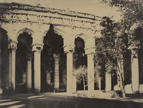 Madura. Trimul Naik's Palace, East Facade in Quadrangle; Capt. Linnaeus Tripe, English, 1822 - 1902, Madura, India; 1858