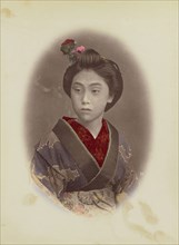 Portrait of a Girl; Baron Raimund von Stillfried, Austrian, 1839 - 1911, Japan; 1870s - 1890s; Hand-colored Albumen silver