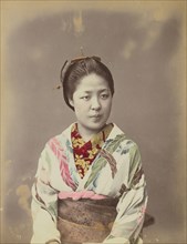 Portrait of a Young Lady; Baron Raimund von Stillfried, Austrian, 1839 - 1911, Japan; 1870s - 1890s; Hand-colored Albumen
