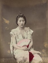 Musum Summer Costume; Baron Raimund von Stillfried, Austrian, 1839 - 1911, Japan; 1870s - 1890s; Hand-colored Albumen silver