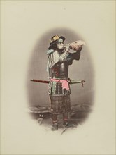 Samurai in Armour; Kusakabe Kimbei, Japanese, 1841 - 1934, active 1880s - about 1912, or Baron Raimund von Stillfried, Austrian
