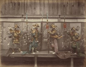 Pantomime Uniform of Temple, Nikko; Kusakabe Kimbei, Japanese, 1841 - 1934, active 1880s - about 1912, Japan; 1870s - 1890s