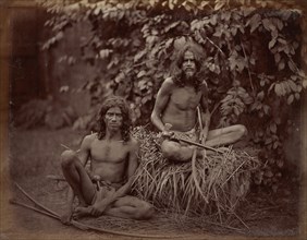 Hunters; Charles T. Scowen, English, 1852 - 1948, Ceylon; 1870s - 1890s; Albumen silver print