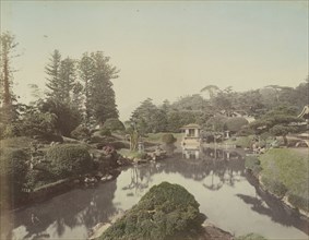 Manganji Garden, Nikko; Kusakabe Kimbei, Japanese, 1841 - 1934, active 1880s - about 1912, Nikko, Japan; 1870s - 1890s