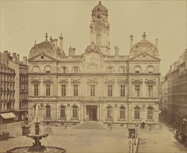 Lyon. Hôtel de Ville; Édouard Baldus, French, born Germany, 1813 - 1889, France; about 1861; Albumen silver print