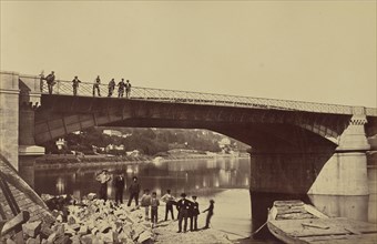 Pont de la Mulatière; Édouard Baldus, French, born Germany, 1813 - 1889, France; about 1861; Albumen silver print