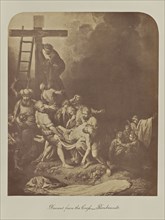 Descent from the Cross- Rembrandt; Attributed to John Dixon Piper, Scottish, active 1850s - 1860s, about 1861; Albumen silver